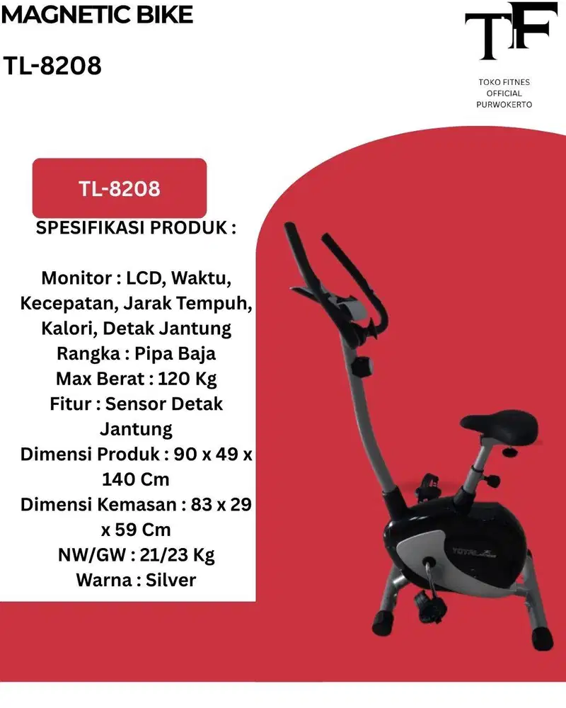 Promo Spesial Magnetic Bike TL–8208 Stok Terbatas!