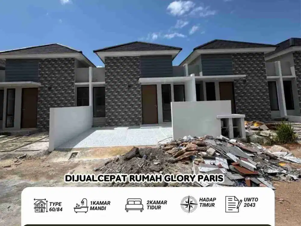 Dijual cepat Rumah Glory paris Batam center