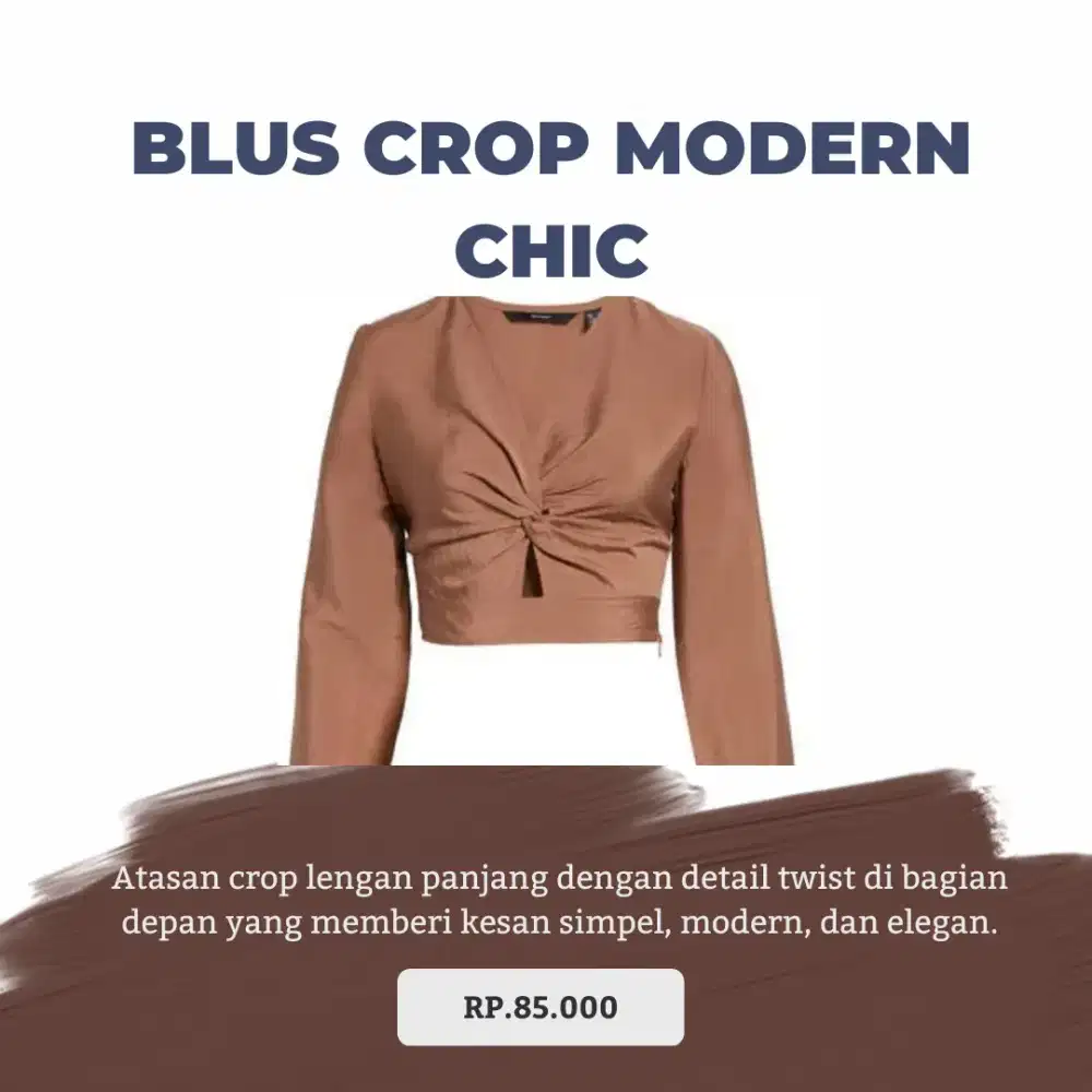 BLUS CROP MODERN CHIP