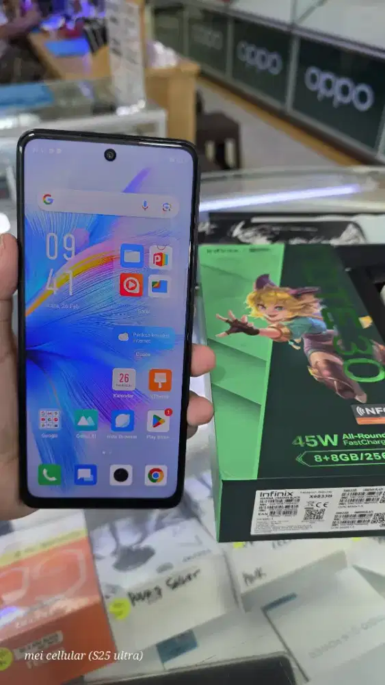 infinik note 30 Ram 8/256gb minus sidik jari ngga bisa di gunakan