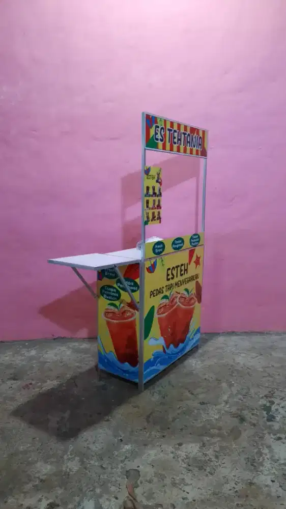 Booth Lipat Es Teh Aluminium
