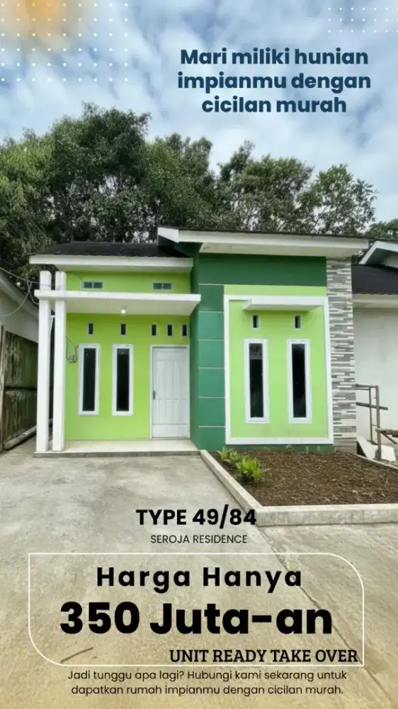 Rumah Ready Stok Murah Spek Mewah