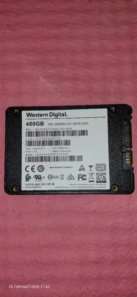 SSD 480 GB masih ok.