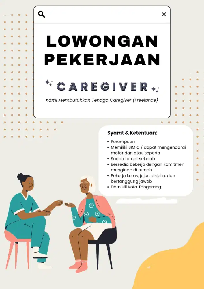 Lowongan kerja Caregiver tangerang