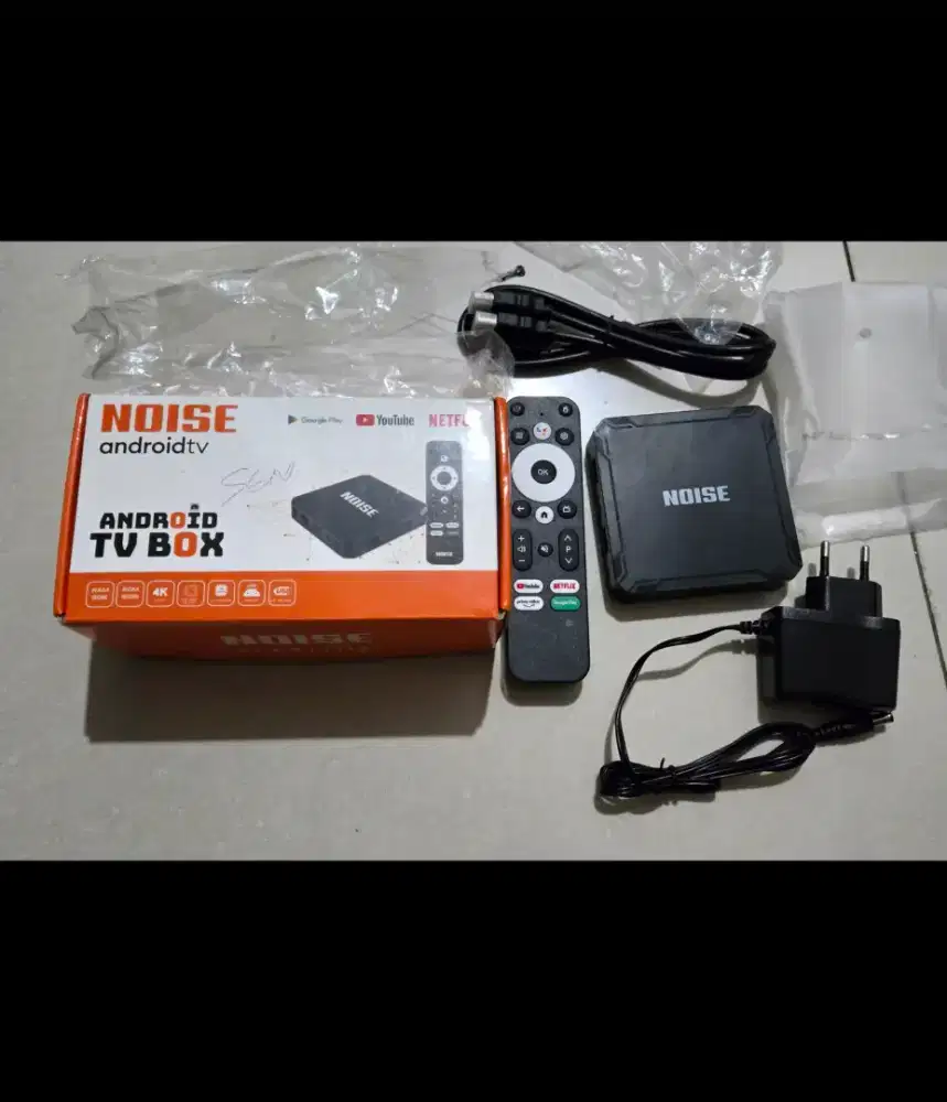 Habiskan stok noise androit tv box 4K bisa youtube netflix asli ori