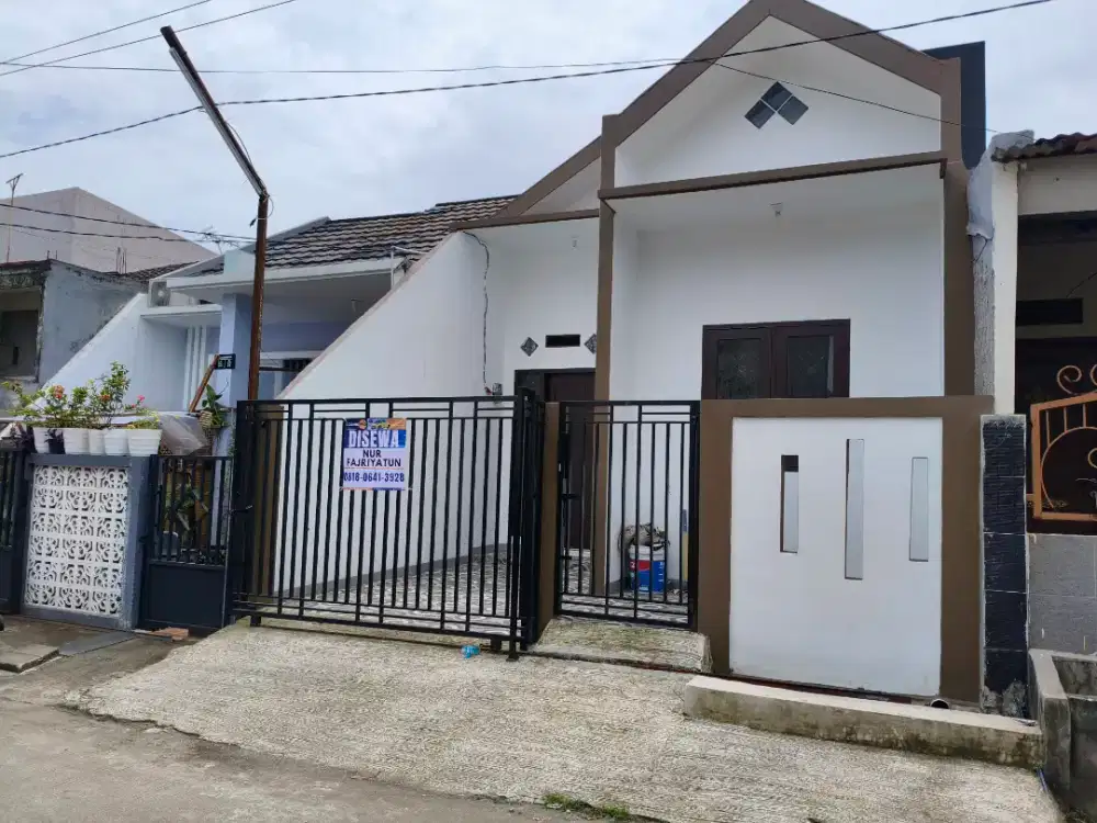 Dikontrakkan rumah baru di cluster cendrawasih pondok ungu permai