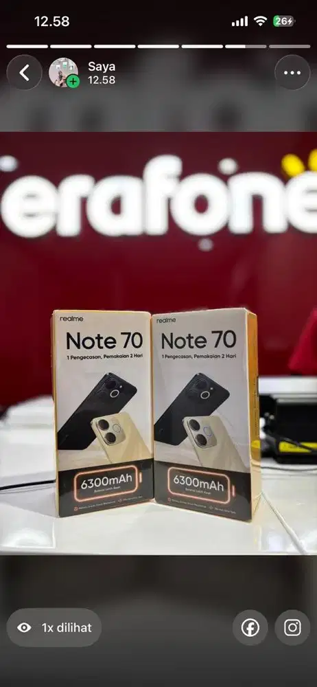 Realme note 70 erafone
