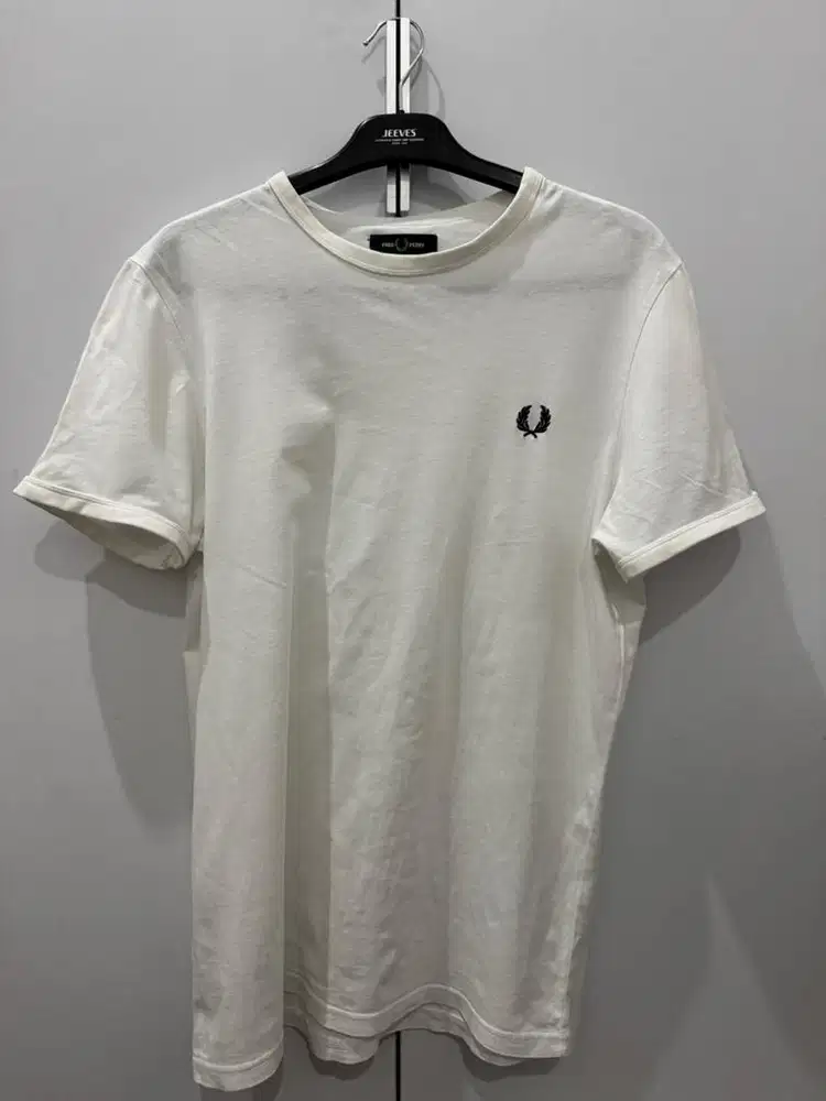 Fred Perry T-Shirt White Size L