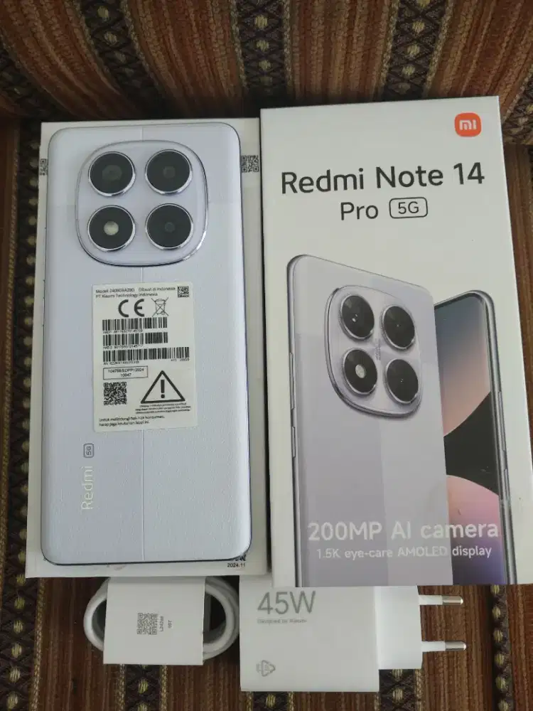 Redmi note 14 pro 5G ram 8/256 fullset nominus