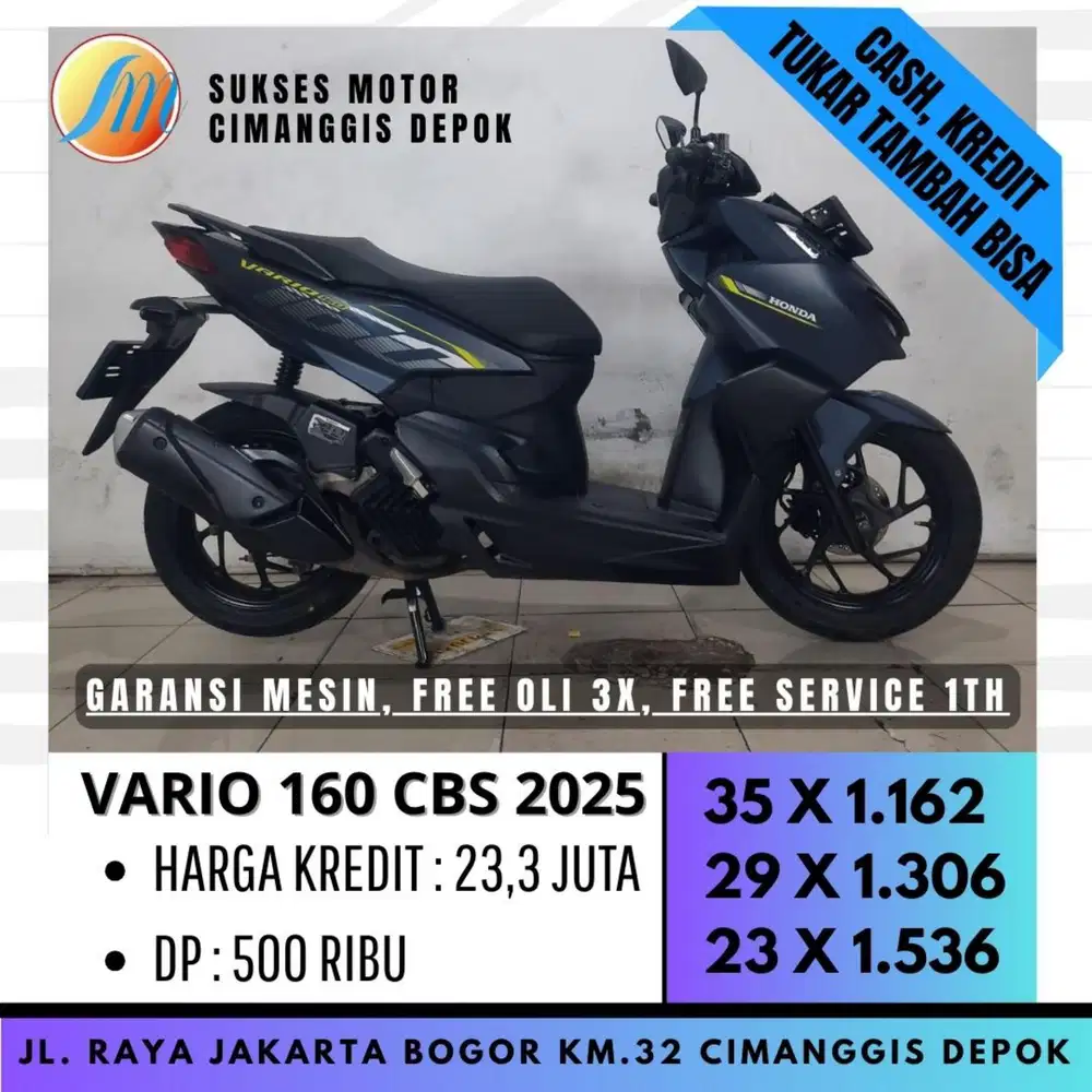 HONDA NEW VARIO 160 CBS 2025 PROMO RAMADHAN CICILAN RINGAN