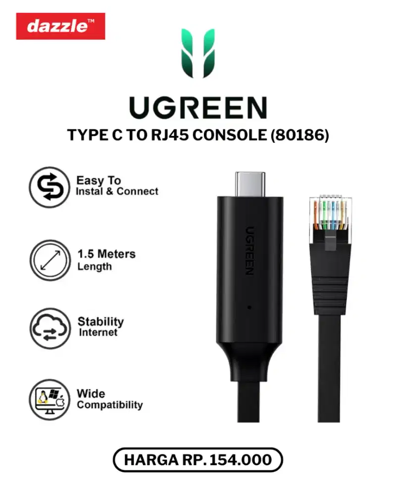 UGREEN TYPE C TO RJ45 CONSOLE (80186)