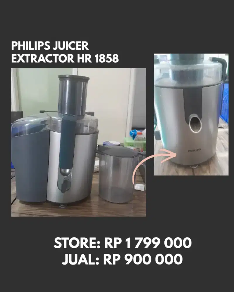 Philips juicer extractor HR 1858
