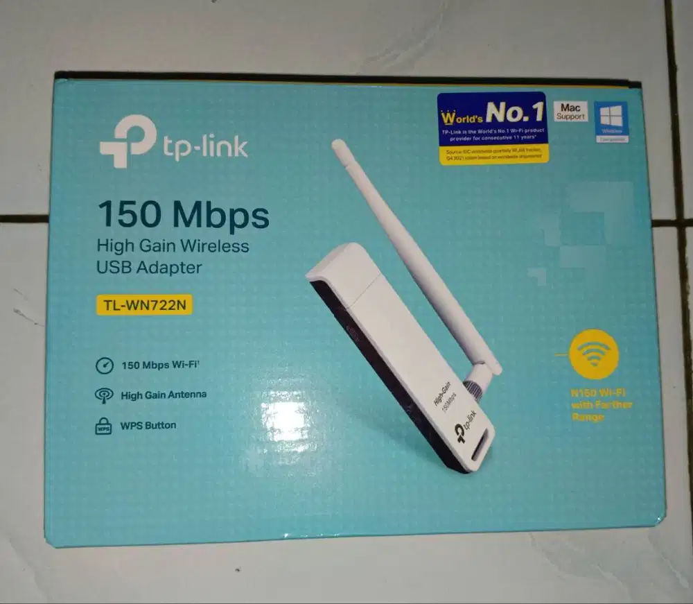 TP-LINK 150Mbps High Gain Wireless USB Adapter TL-WN722N