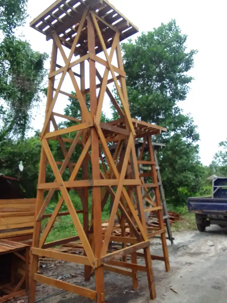 Tiang tandon menara Ulin 4 mtr