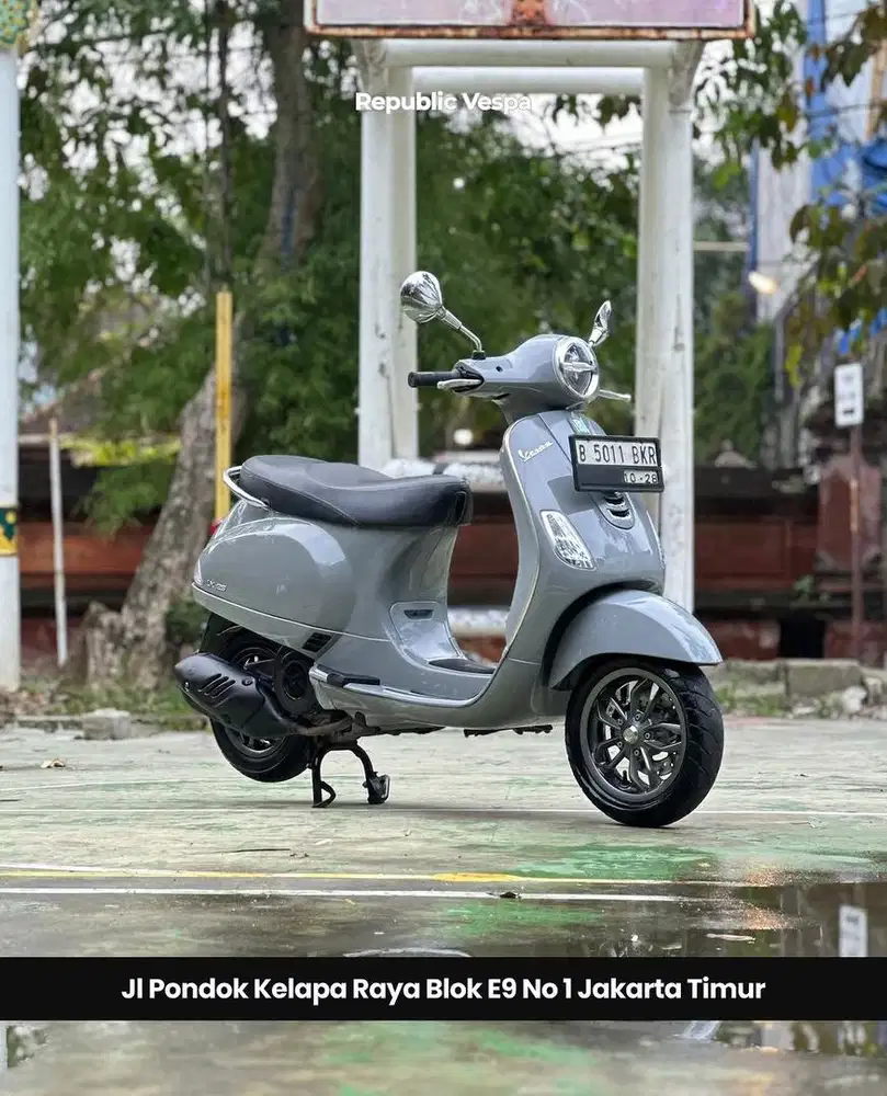 PIAGGIO VESPA LX125 IGET FACELIFT TH 2023 WARNA GREY MATERIA