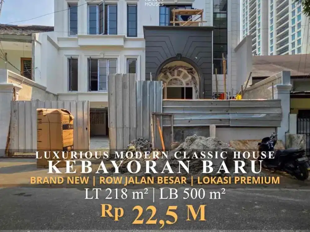 Dijual Rumah Di Kebayoran Baru Modern Clasic