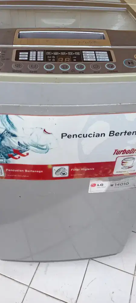 Jial mesin cuci LG Otomatis 8 kg