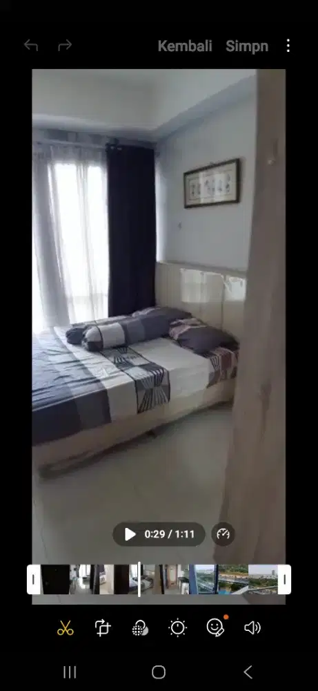 1 set ranjang spring bed (kasur + Dipan) lengkap