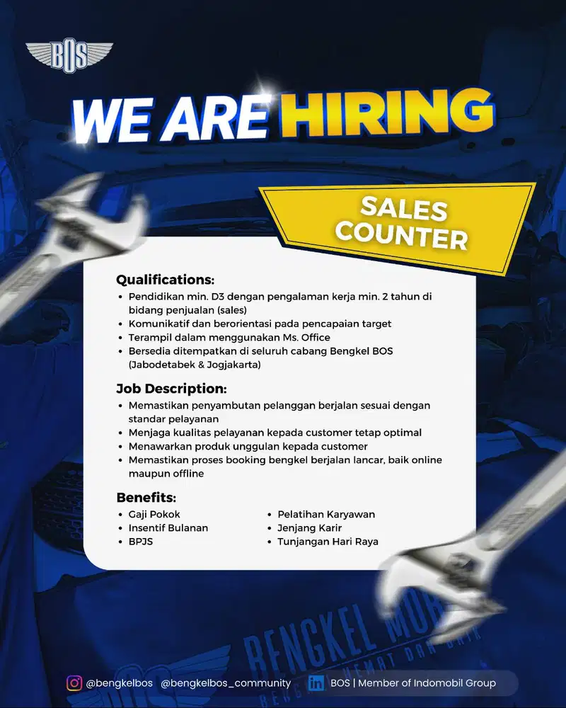 Sales Counter (Service Reception)