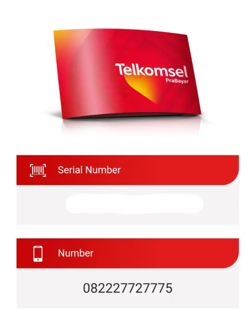 Nomor Super cantik Telkomsel