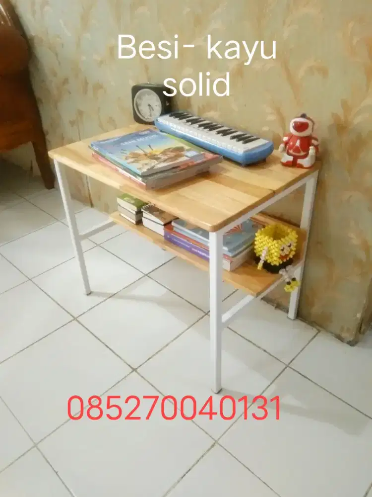 Meja belajar anak Besi - kayu