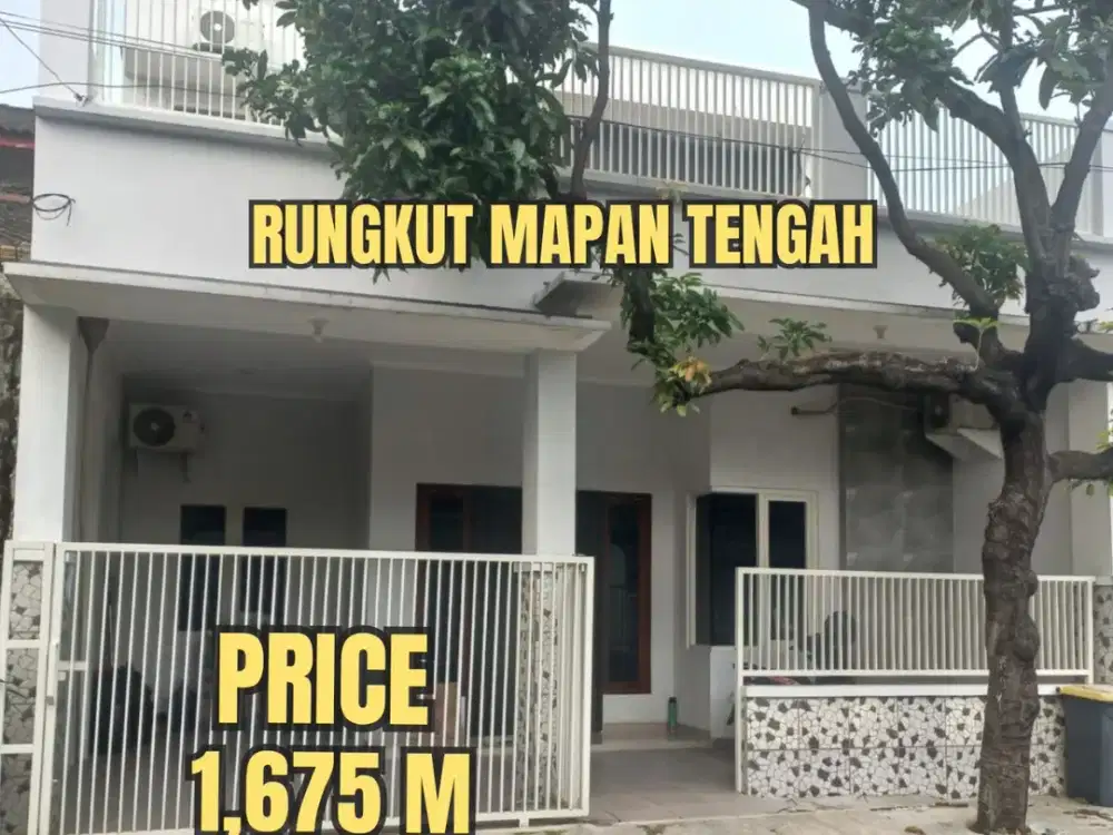 ‼️RUNGKUT MAPAN TENGAH ‼️RUMAH BARU MINIMALIS BELUM PERNAH DIPAKAI. SIAP HUNI TINGGAL MASUK. DEKAT UPN, MERR, SUPERINDO, TOL, BANDARA JUANDA, Dll
