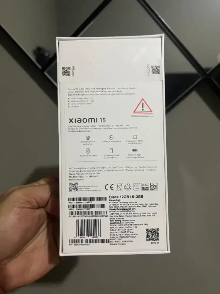 Xiaomi 15 BLACK 12GB/512GB NEW SEGEL