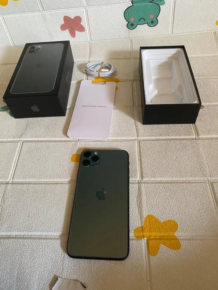Iphone 11 promax 256gb ibox warna midnight green