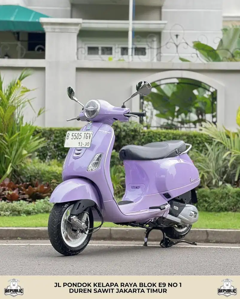 PIAGGIO VESPA LX 125 IGET LED TH 2020 WARNA LILAC PERFECT CONDITION