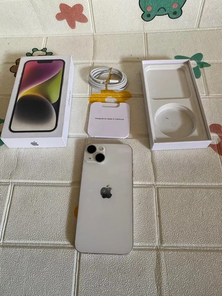 Iphone 14 128gb ibox warna starlight