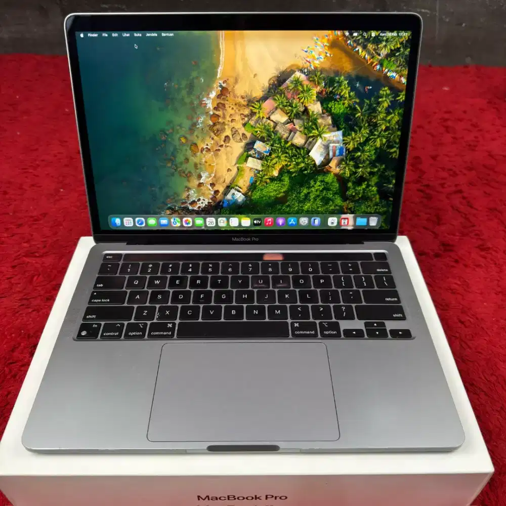 Macbook pro m1 2020 13 inch ram 16gb ssd 1tb fullset bisa cod