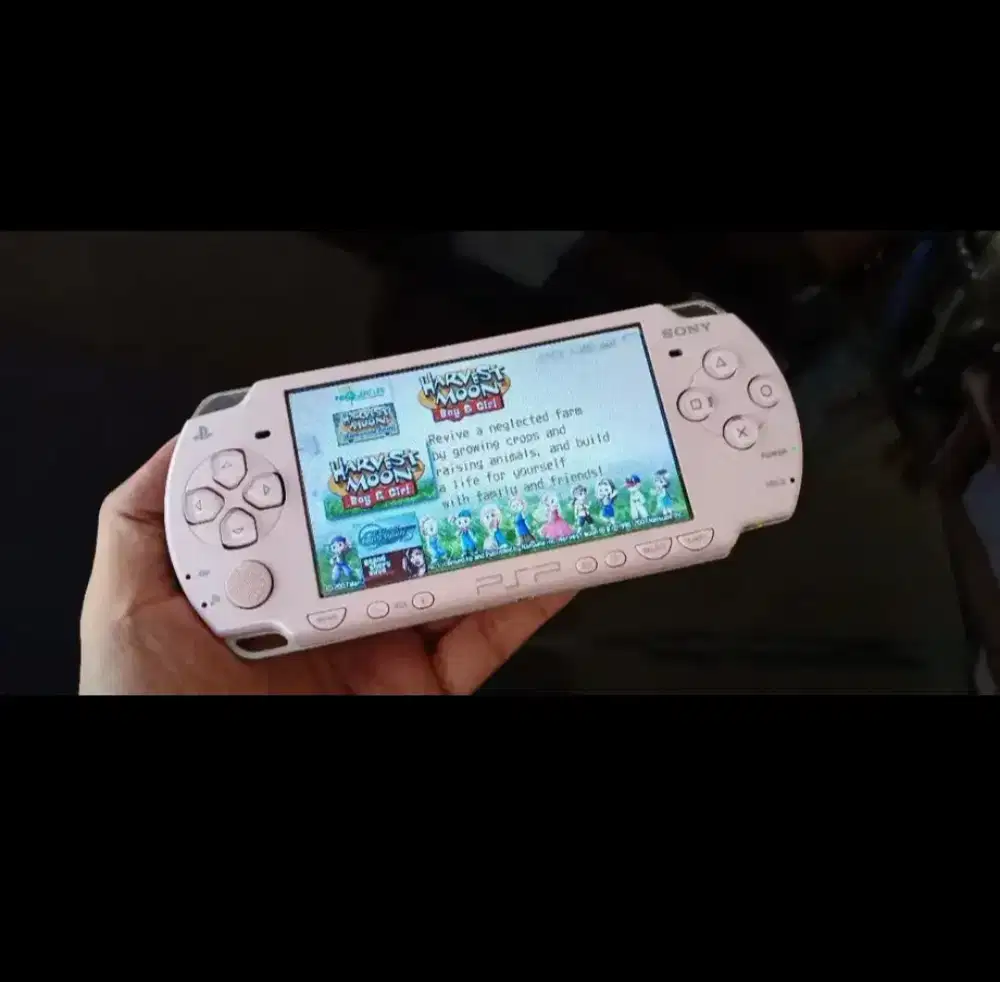 Psp sony slim pink full 55 games mulus lancar siap main