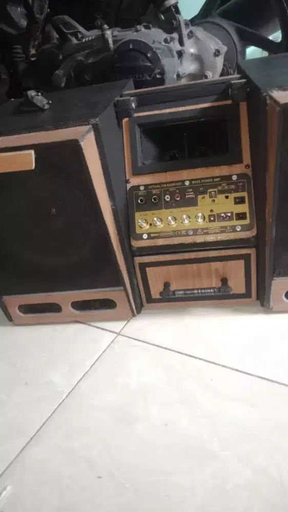Jual speaker aktif rakitan bluetooth USB radio siap kirim