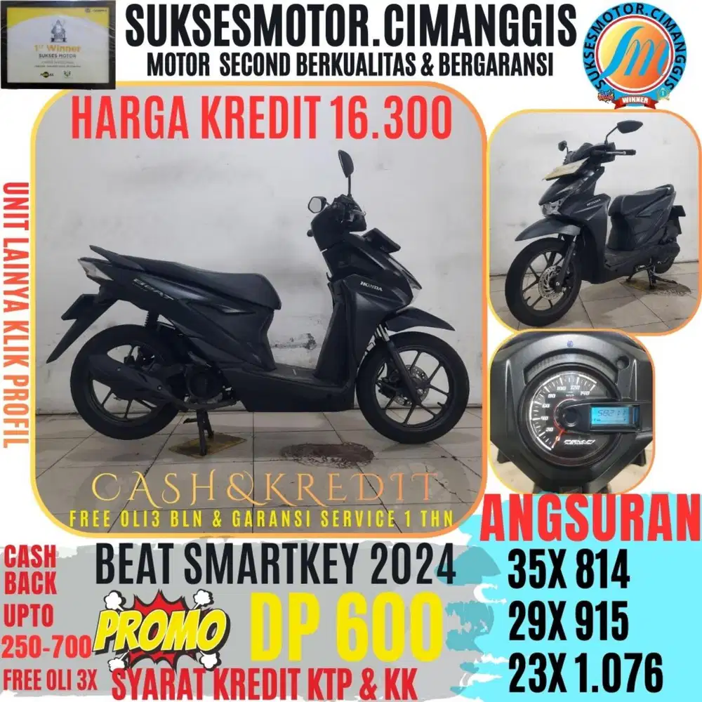 BEAT SMARTKEY PROMOTERMURAH CASHBACK UPTO700RBU FREEOLI3X DP 600