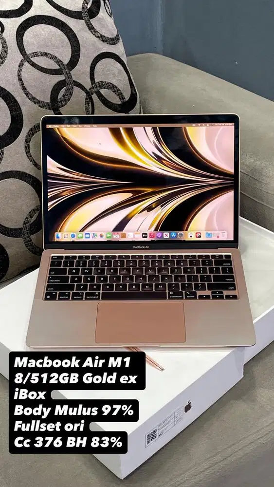 Macbook Air M1 13” 8/512GB Gold ex iBox