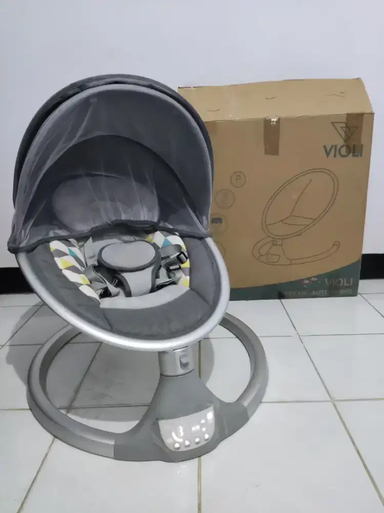 Violi Auto Baby Swing Dream Gray/ Bouncer Bayi Bisa Ayunan Otomatis