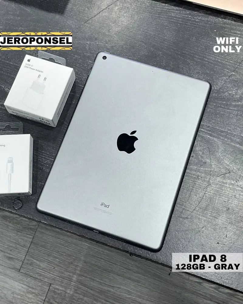 IPAD 8 128GB WIFI ONLY BH 100% MULUS LIKE A NEW GARANSI