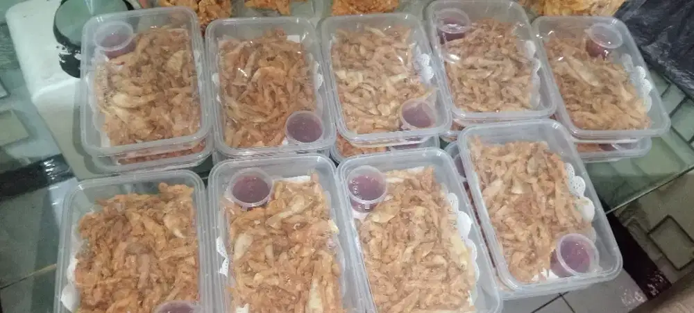 Ikan wader goreng crispy+sambal pedas