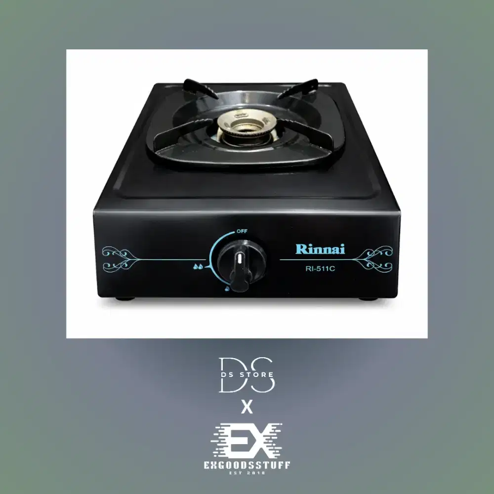 Kompor Gas 1 Tungku Rinnai RI-511C (Jarang Pakai)