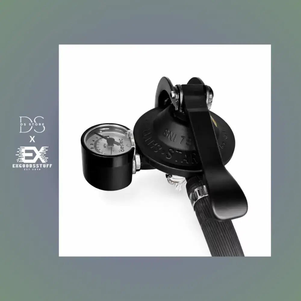 Regulator Gas + Selang (Azko) Lightly use!