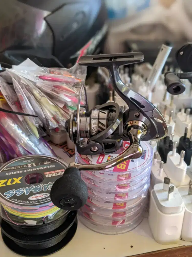 Katrol Reel pancing pasifik 1000 Baru Besi Smooth Mewah