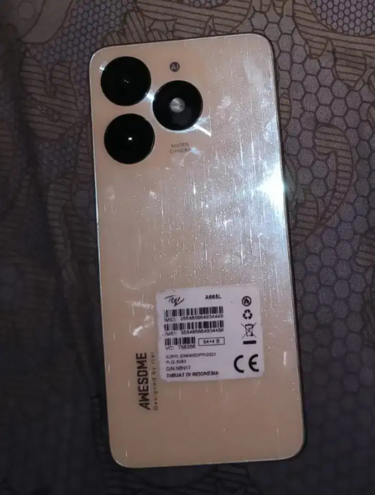 Jual hp itel A70+charger.no minus