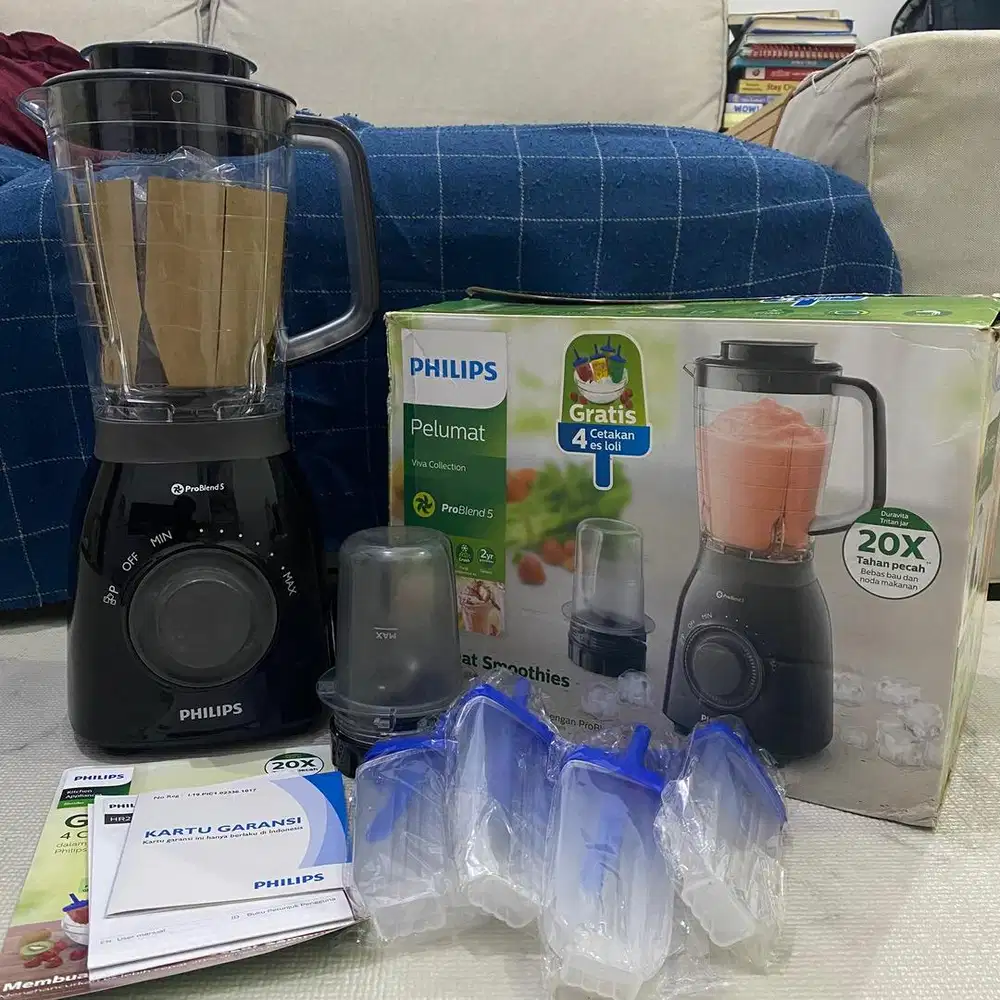 [PRELOVED] Philips ProBlend 5 HR2157 Tritan Jar Blender Anti Pecah