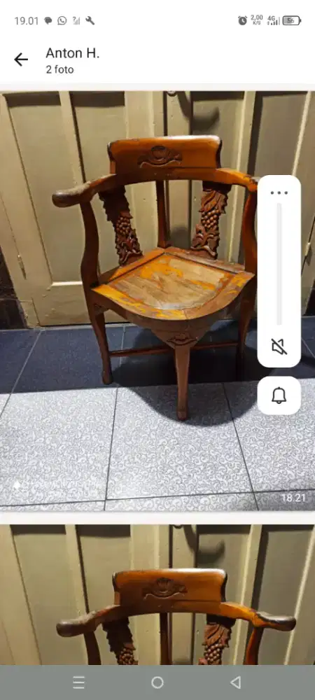 Di jual kursi tamu bahan kayu jati