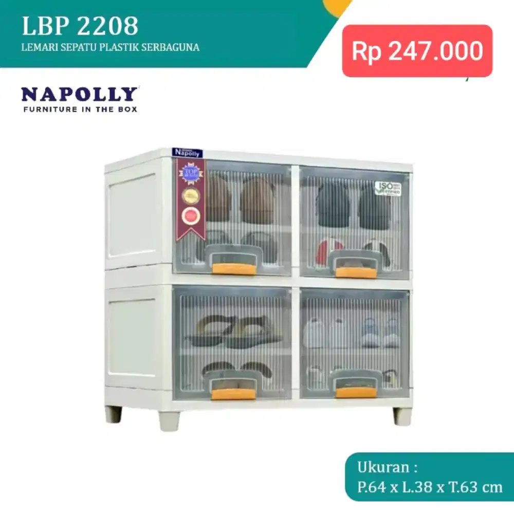 Lemari Plastik Napolly Murah Area Jogja (dwi)