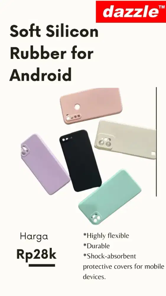 Soft silikon rubber case