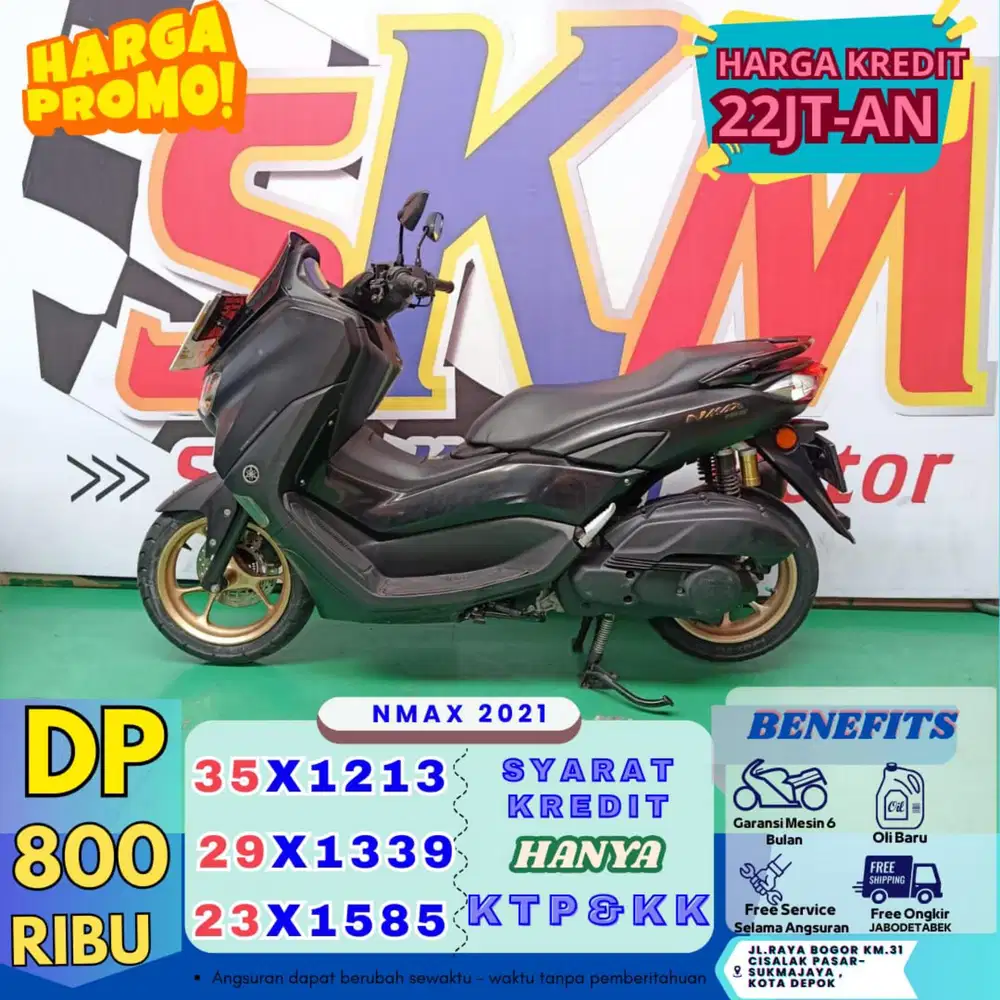 Dp 800rb kredit nmax 2021 km low bergaransi