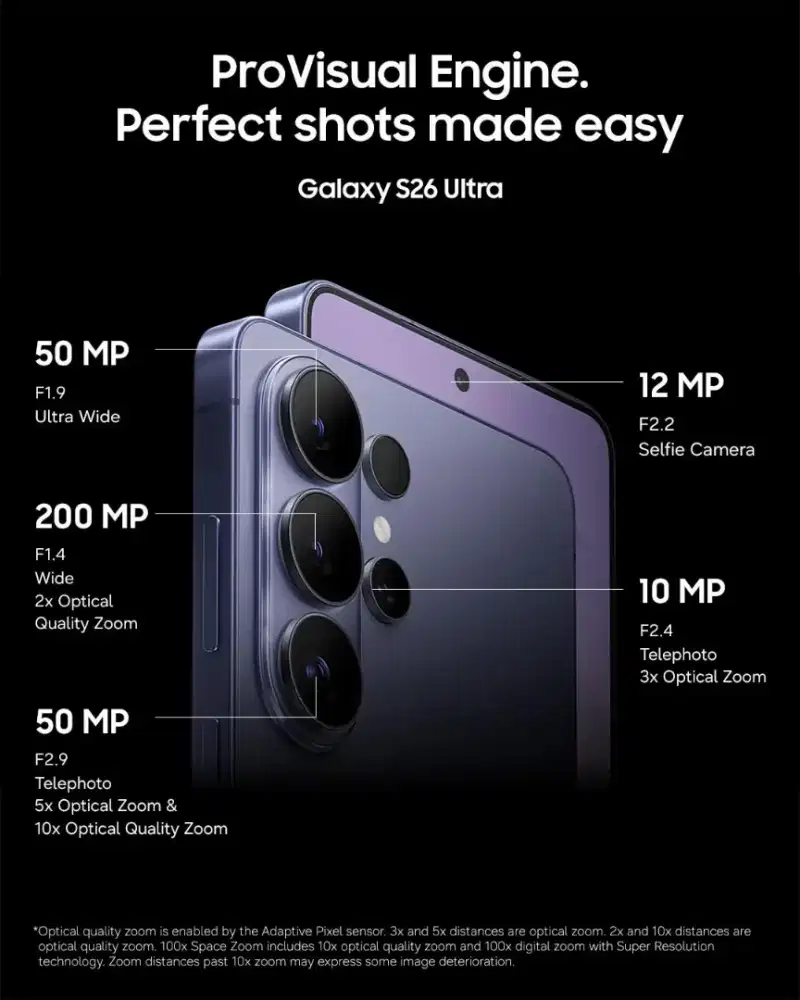 SAMSUNG GALAXY S26 ULTRA RAM 512GB FREE UPGRADE 1TB