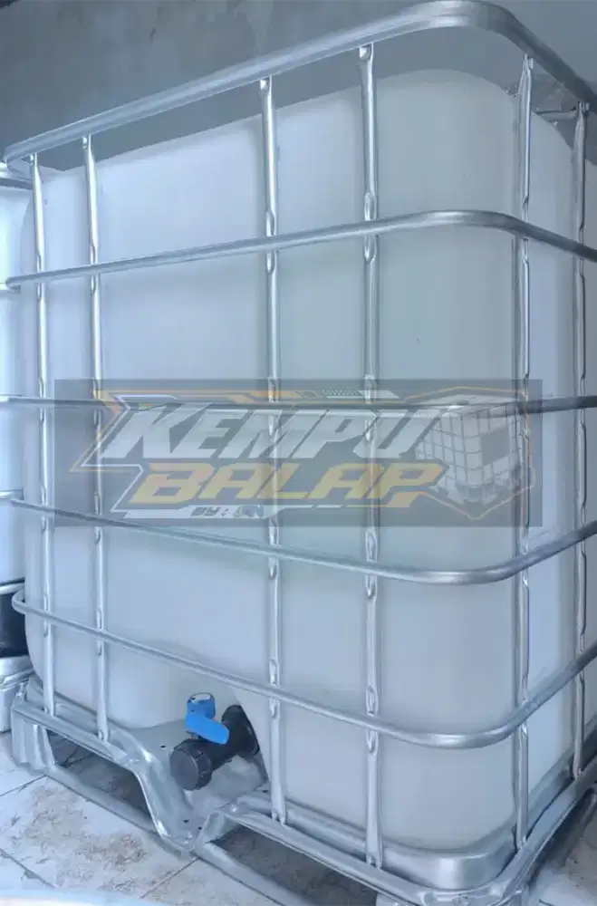 Jual Kempu IBC Tank 1000L Bersih Rangka Besi