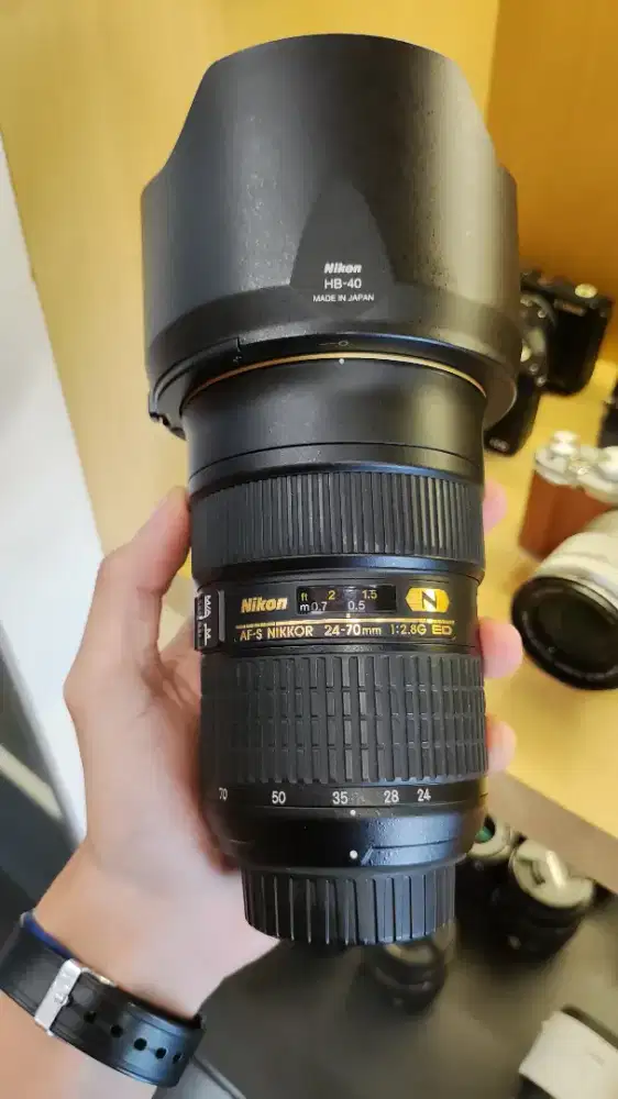 Lensa Nikon Afs 24-70mm F2.8 Nano G ED. Muluss